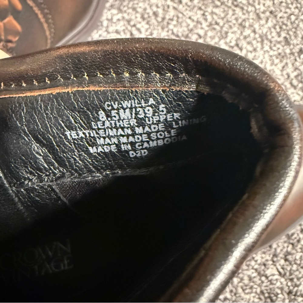 Crown Vintage Willa Moto Bootie Dark Brown Leather size 8.5 - Picture 6 of 8
